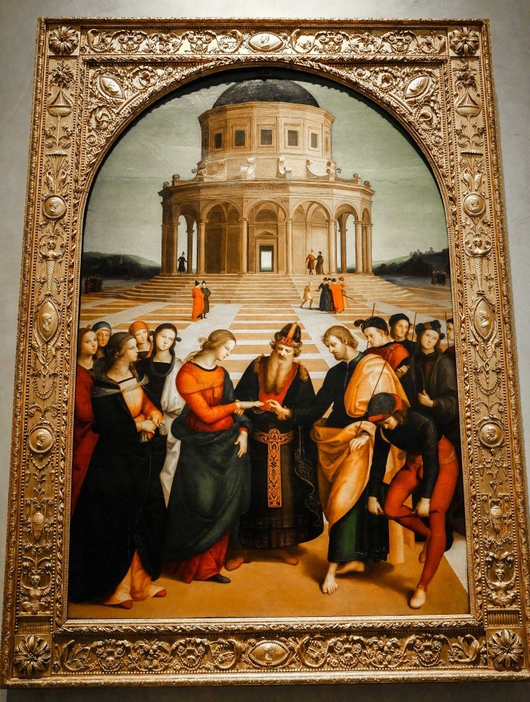 Sposalizio della Vergine, Raffaello Sanzio (Pinacoteca di Brera)