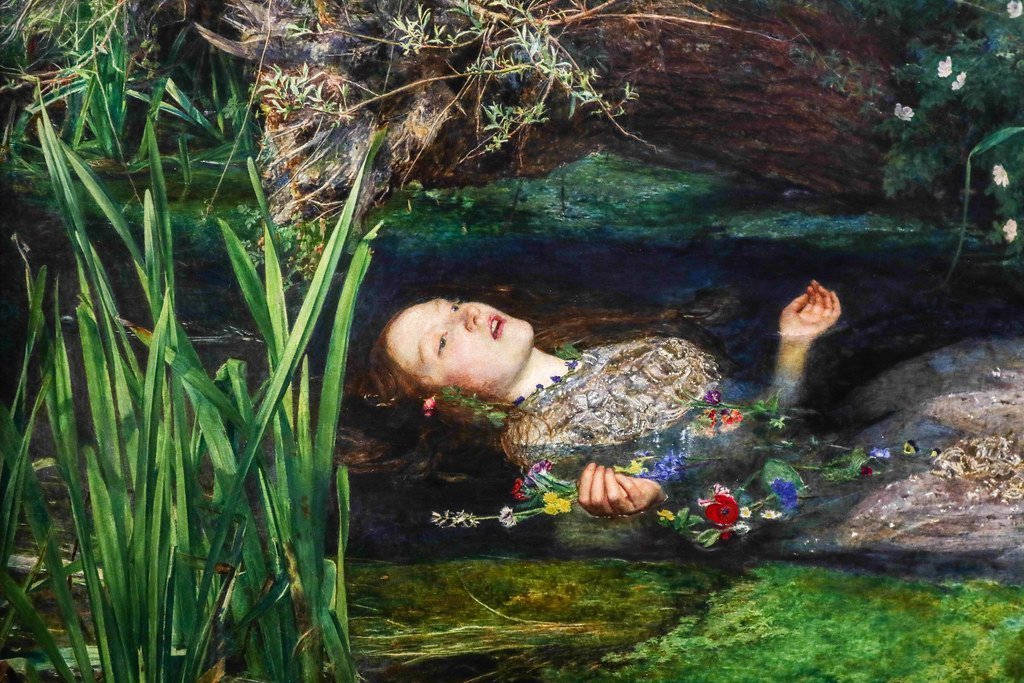 Ofelia, Millais, Preraffaeliti Amore e Desiderio
